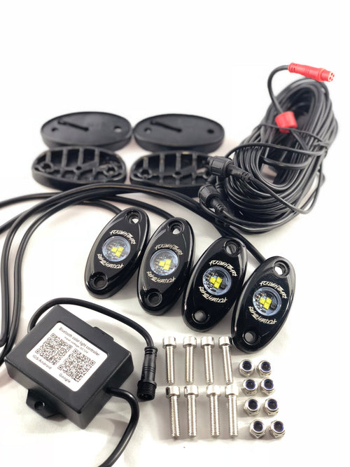 Durable Pure White Rock Lights Kit