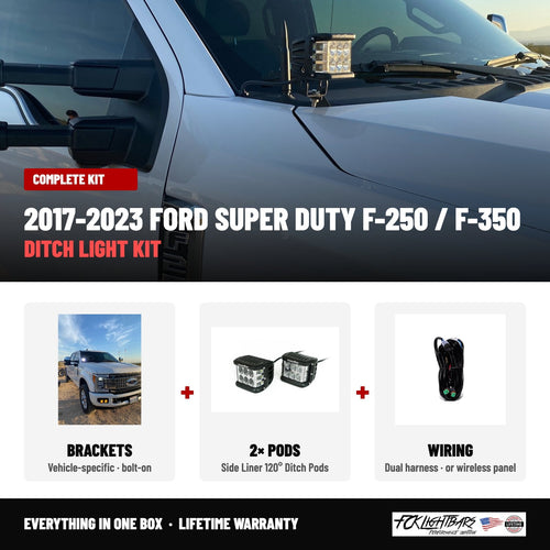 Complete kit: Side Liner 120° Ditch Pods