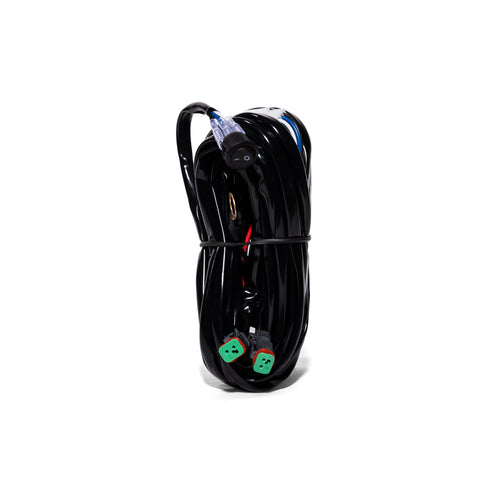 FCKLightBars plug-and-play wiring harness with relay, inline fuse and lighted switch