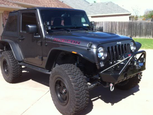 2007-2018 Jeep Wrangler JK Double Stack Windshield Pod Kit - vehicle-specific brackets