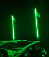 High-Intensity LED Whips in Green