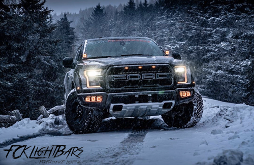 2015-2020 Ford F-150 Ditch Light Kit - vehicle-specific brackets