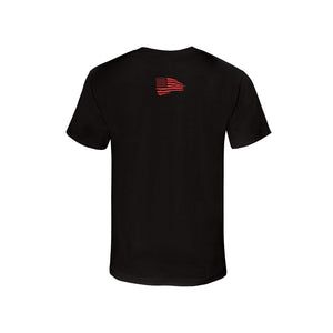 Short Sleeve T-Shirt (Black/Red) (back)