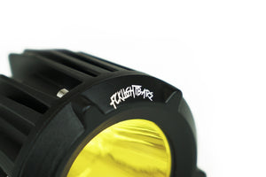 3-Inch FCK RP-S1 Round LED Light Pod Close up Yellow