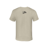 Short Sleeve T-Shirt (Tan/Black) (Back)