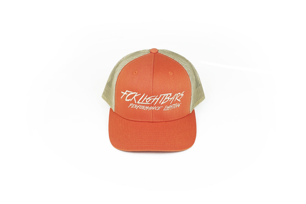 Snapback Hat (Orange and White)