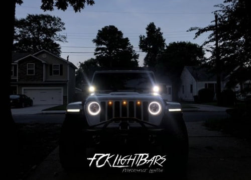 2018+ Jeep Wrangler JL / Gladiator JT Ditch Light Kit - vehicle-specific brackets