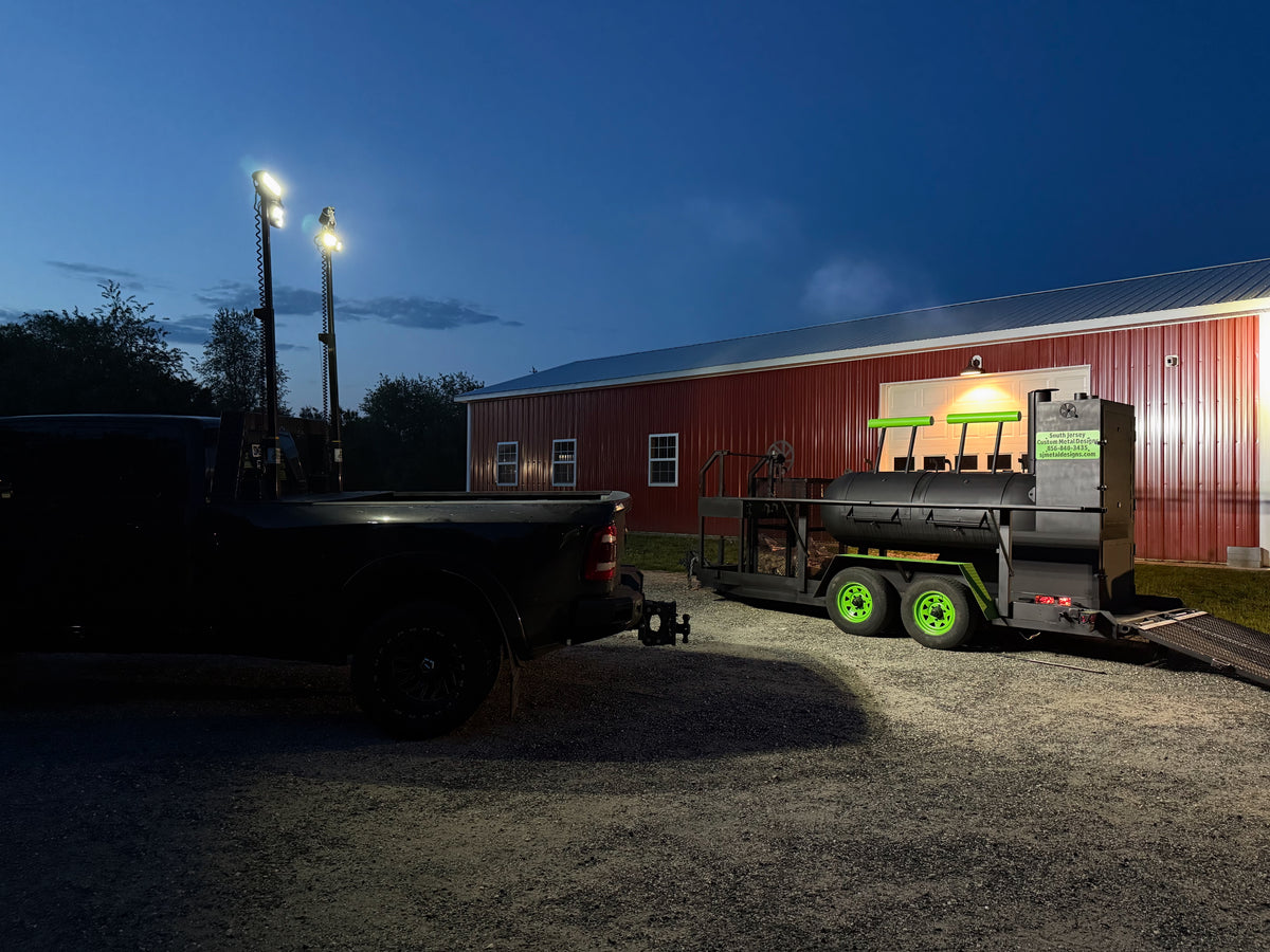 Truck Bed Mounted LED Light Towers 