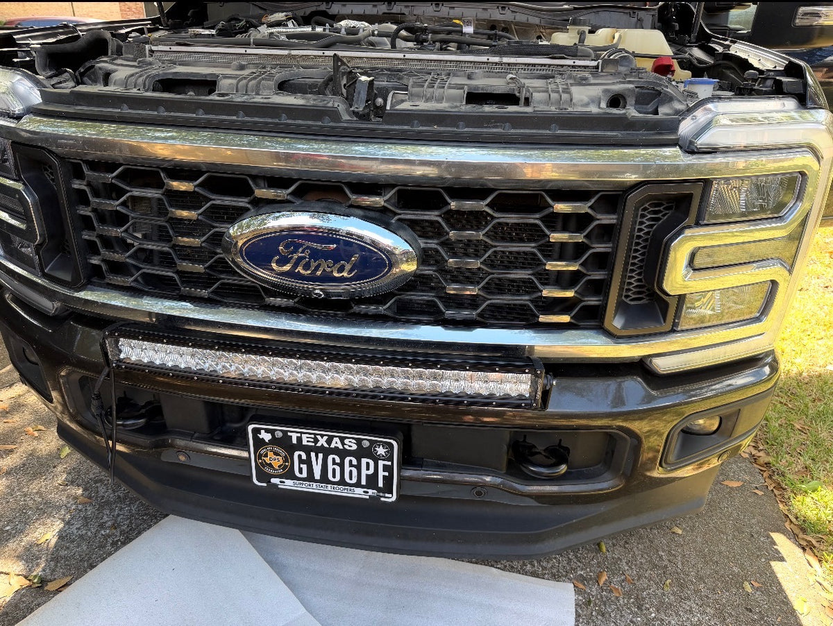 2020-2026 Ford Super Duty Lower Grille Light Bar Mount (30 INCH CURVED) F250 F350 F450 F550