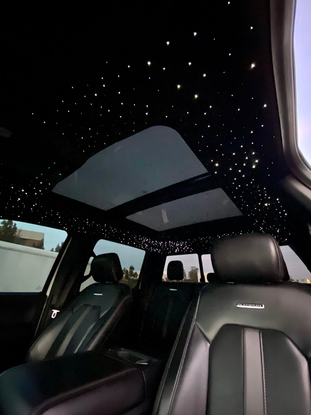 Starlight Headliner Kit star ceiling close-up