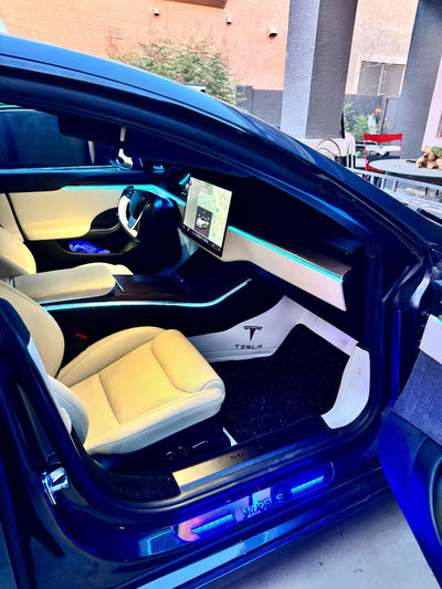 Carlos customer photo: Interior Ambient Lighting Kit for Tesla