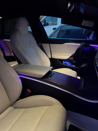 Carlos customer photo: Interior Ambient Lighting Kit for Tesla