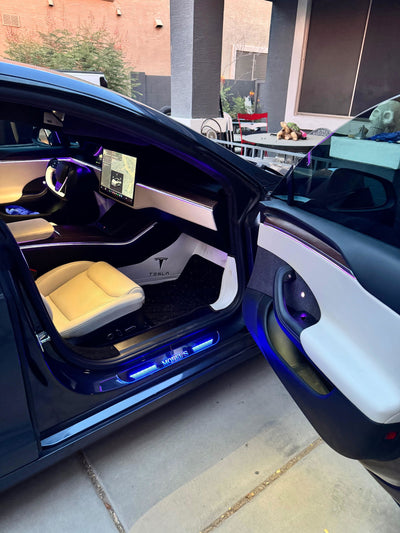 Carlos customer photo: Interior Ambient Lighting Kit for Tesla
