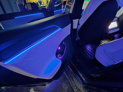 Joel customer photo: Interior Ambient Lighting Kit for Tesla