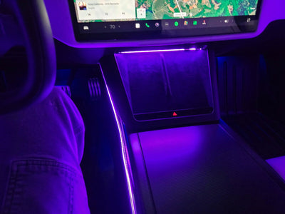 Joel customer photo: Interior Ambient Lighting Kit for Tesla