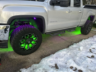 Jacob L. customer photo: High-Intensity RGB+W Wheel Lights