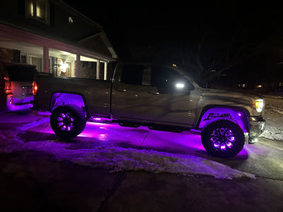 Jacob L. customer photo: High-Intensity RGB+W Wheel Lights