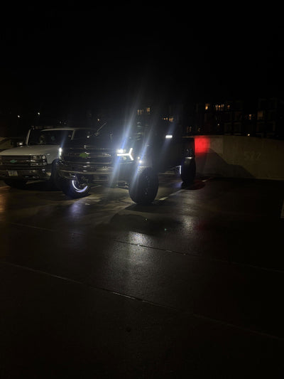 Craig customer photo: High-Intensity RGB+W Wheel Lights