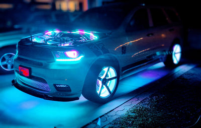 Rob D. customer photo: High-Intensity RGB+W Wheel Lights