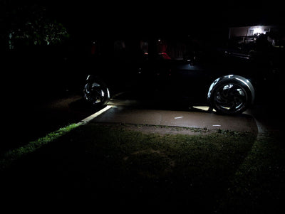 Tyler J. customer photo: Pure White Rock Lights