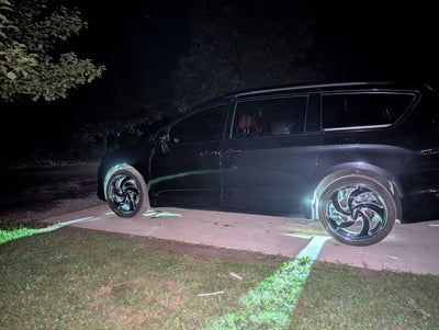 Tyler J. customer photo: Pure White Rock Lights