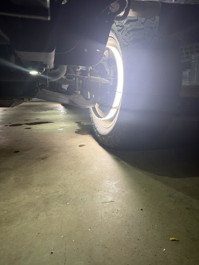 Cole C. customer photo: Pure White Wheel Lights