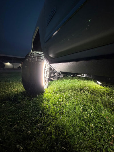 Wyatt S. customer photo: Pure White Wheel Lights