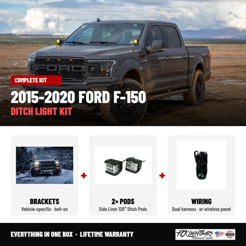 Complete kit: Side Liner 120° Ditch Pods