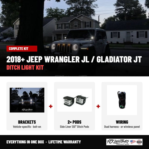 Complete kit: Side Liner 120° Ditch Pods