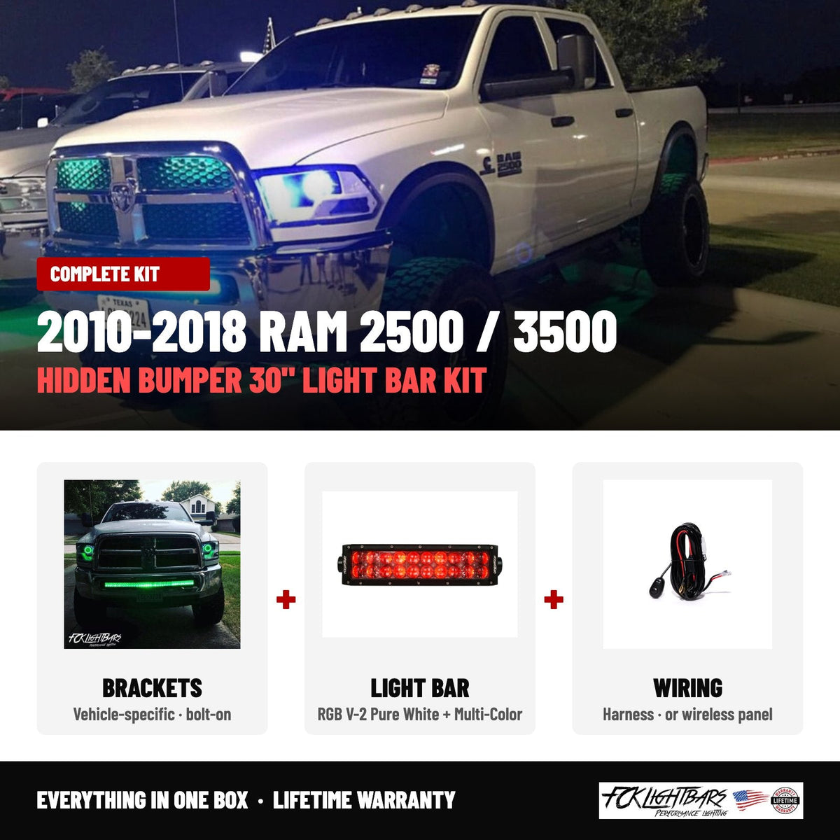 Complete kit: RGB V-2 Pure White + Multi-Color