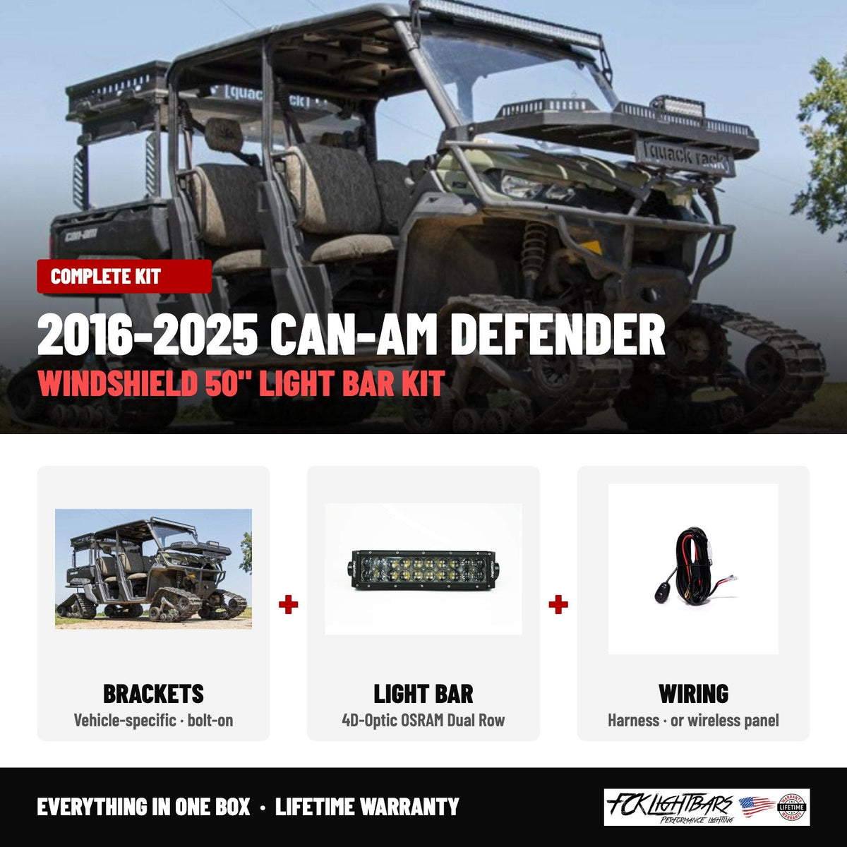 Complete kit: 4D-Optic OSRAM Dual Row