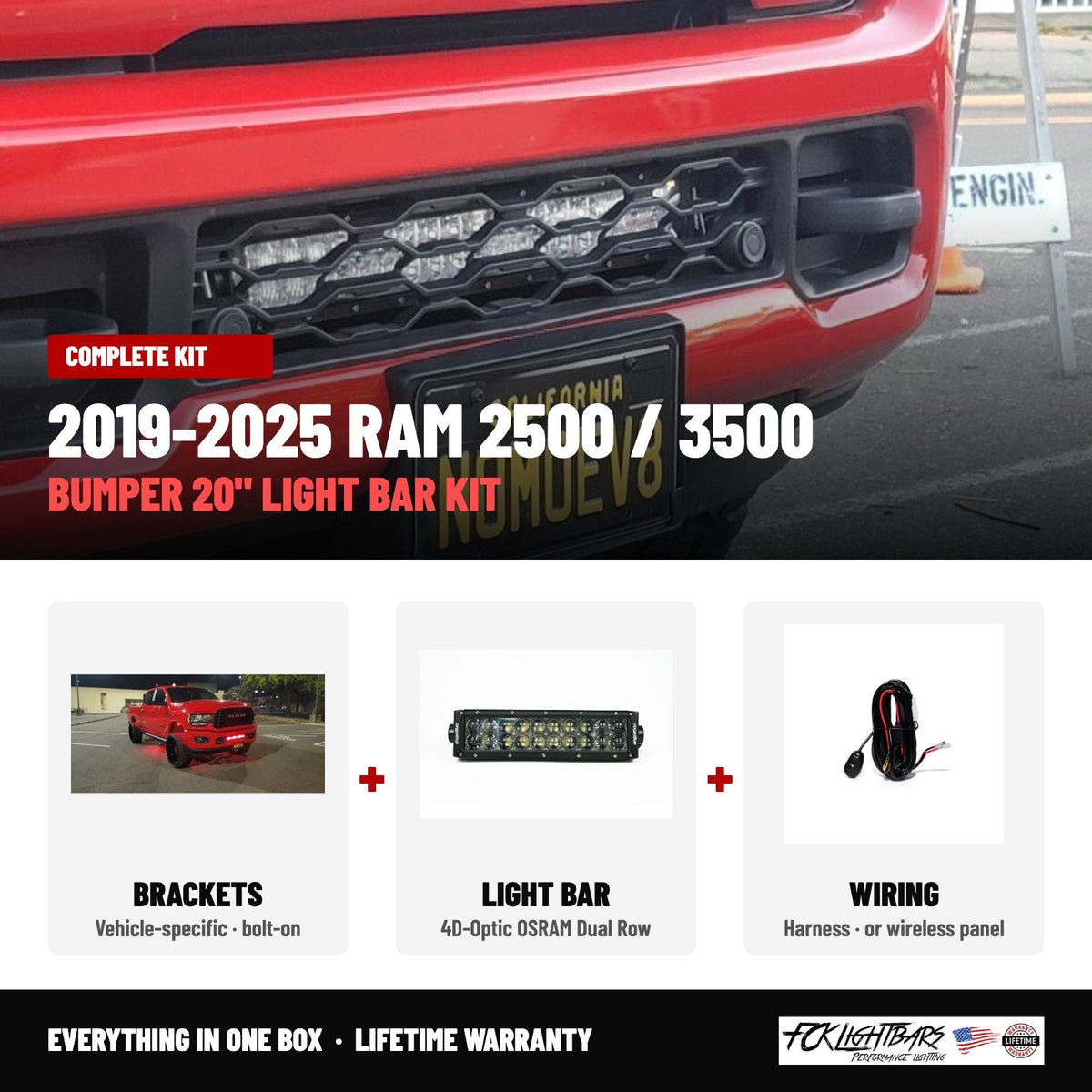 Complete kit: 4D-Optic OSRAM Dual Row