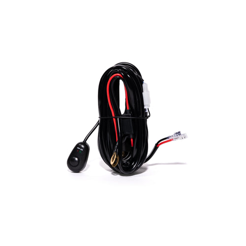 FCKLightBars plug-and-play wiring harness with relay, inline fuse and lighted switch