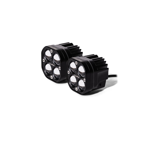 Hyper Series Amber/White Pods - FCKLightBars LED pods included in vehicle specific light kits