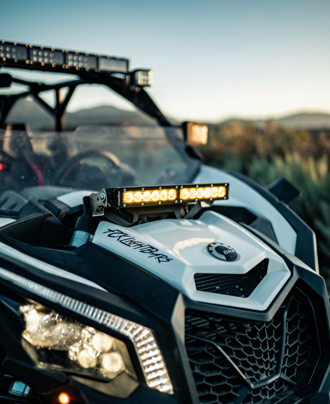 2017-2023 Can-Am Maverick X3 Shock Tower 15" Light Bar Kit - vehicle-specific brackets