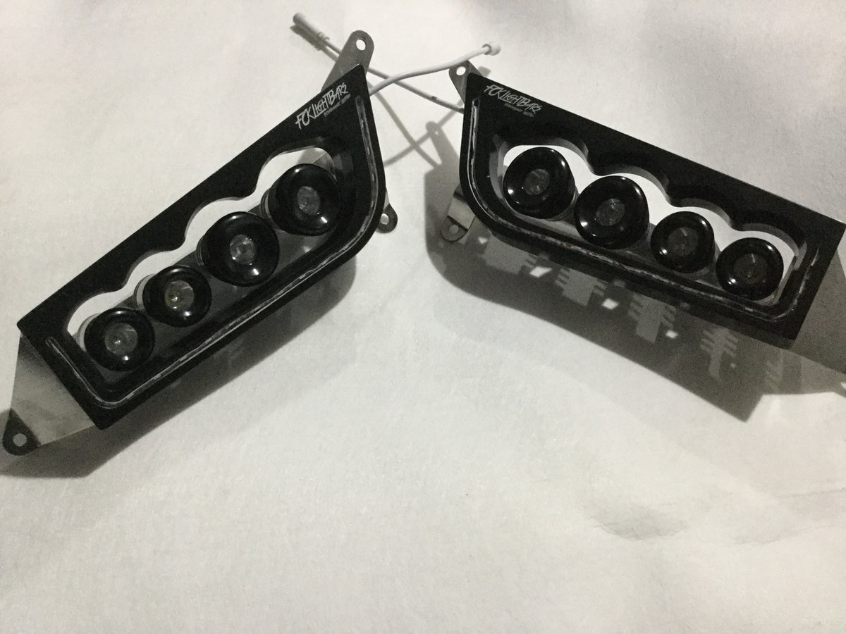 Polaris RZR Headlights Terminator Series - RGB Halo 