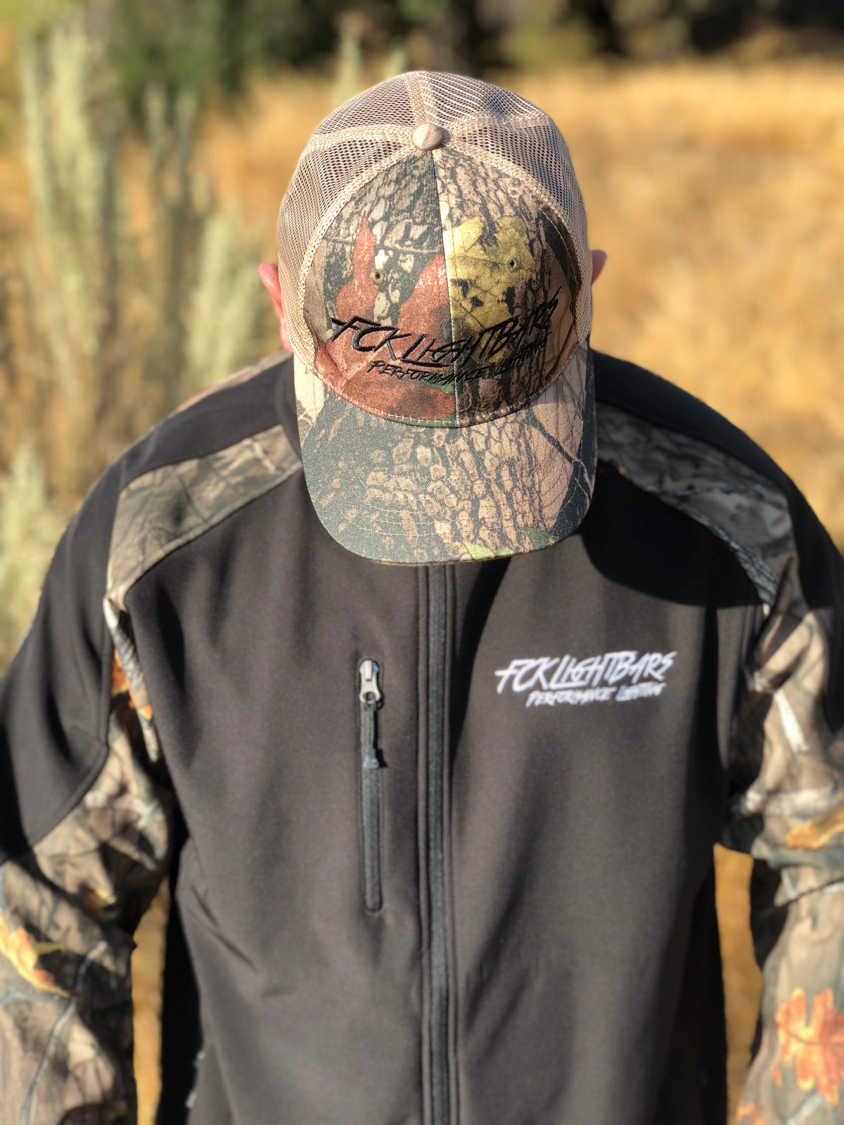 Camo Snapback Hat - White