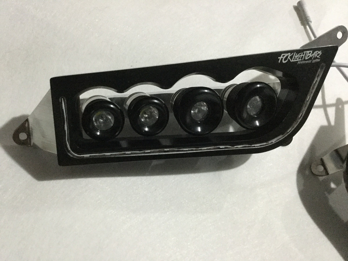 Polaris RZR Headlights Terminator Series - RGB Halo 