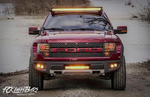 2010-2014 Ford Raptor Dual Fog Light Kit (4 Pods) - vehicle-specific brackets