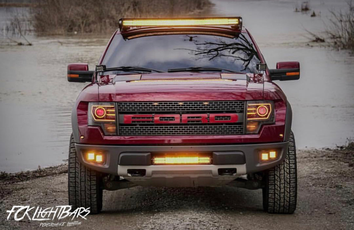 Fog Light Mounts for 10-14 Ford Raptor (4 Pods) Fog Light Mounts for 10-14 Ford Raptor (4 Pods)