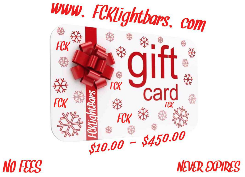 FCKLightBars Gift Cards