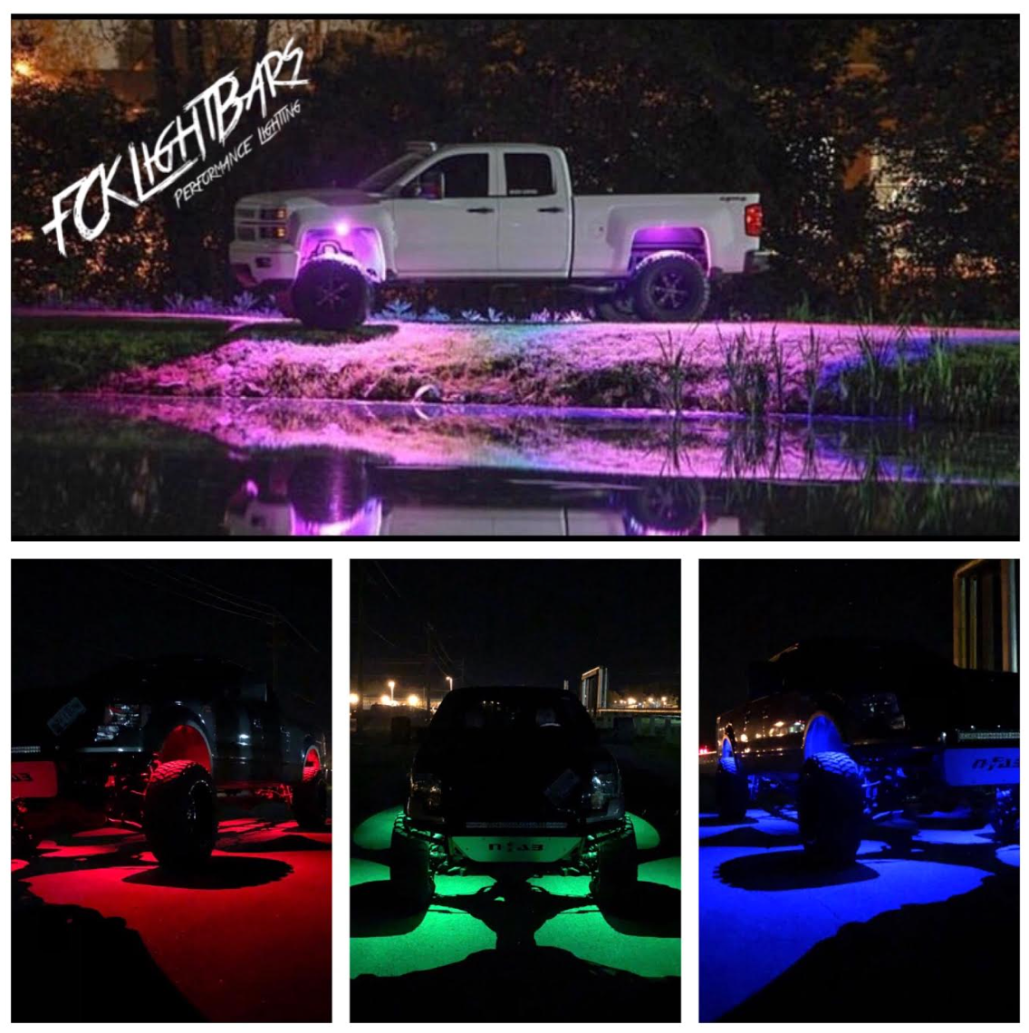 RGB Multi Color Rock Lights [High Intensity] – FCKLightBars