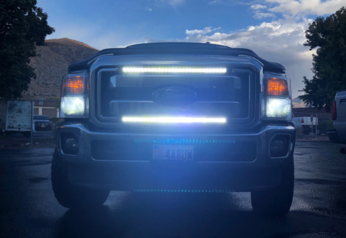 2011-2016 Ford Super Duty Grille Dual 30" Light Bar Kit - vehicle-specific brackets