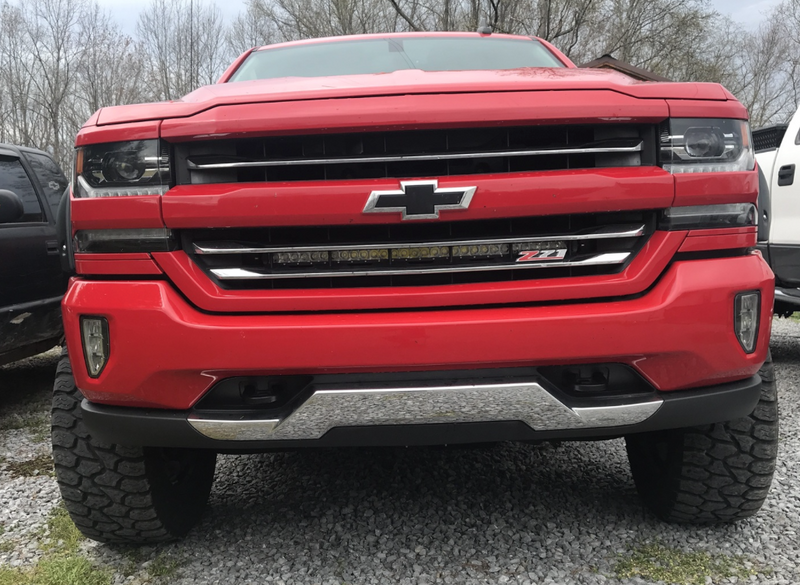 2018 silverado light bar behind grill deals