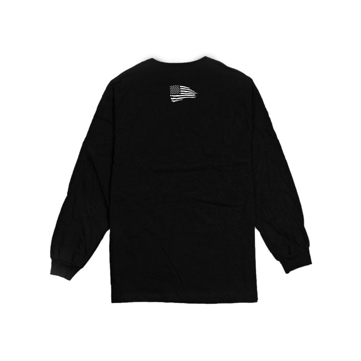 Long Sleeve T-Shirt (Black/White) Back
