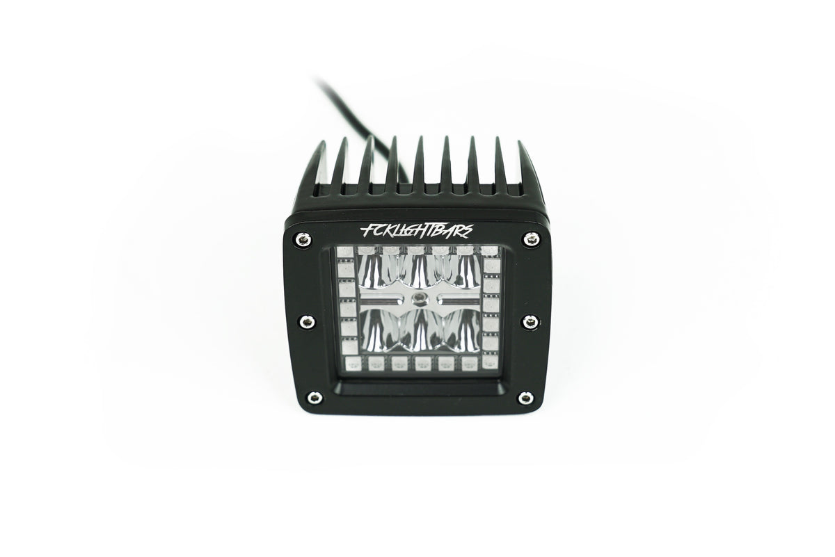 High-Output RGB Pod Lights Front View