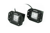 Dual Purpose Chase Flushmount Pods – Amber/White LED with Built-In Strobe (Pair)