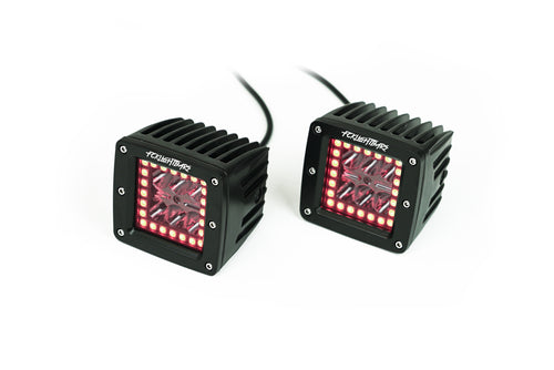 RGB High-Output Pods w/ Color Halo - FCKLightBars LED pods included in vehicle specific light kits