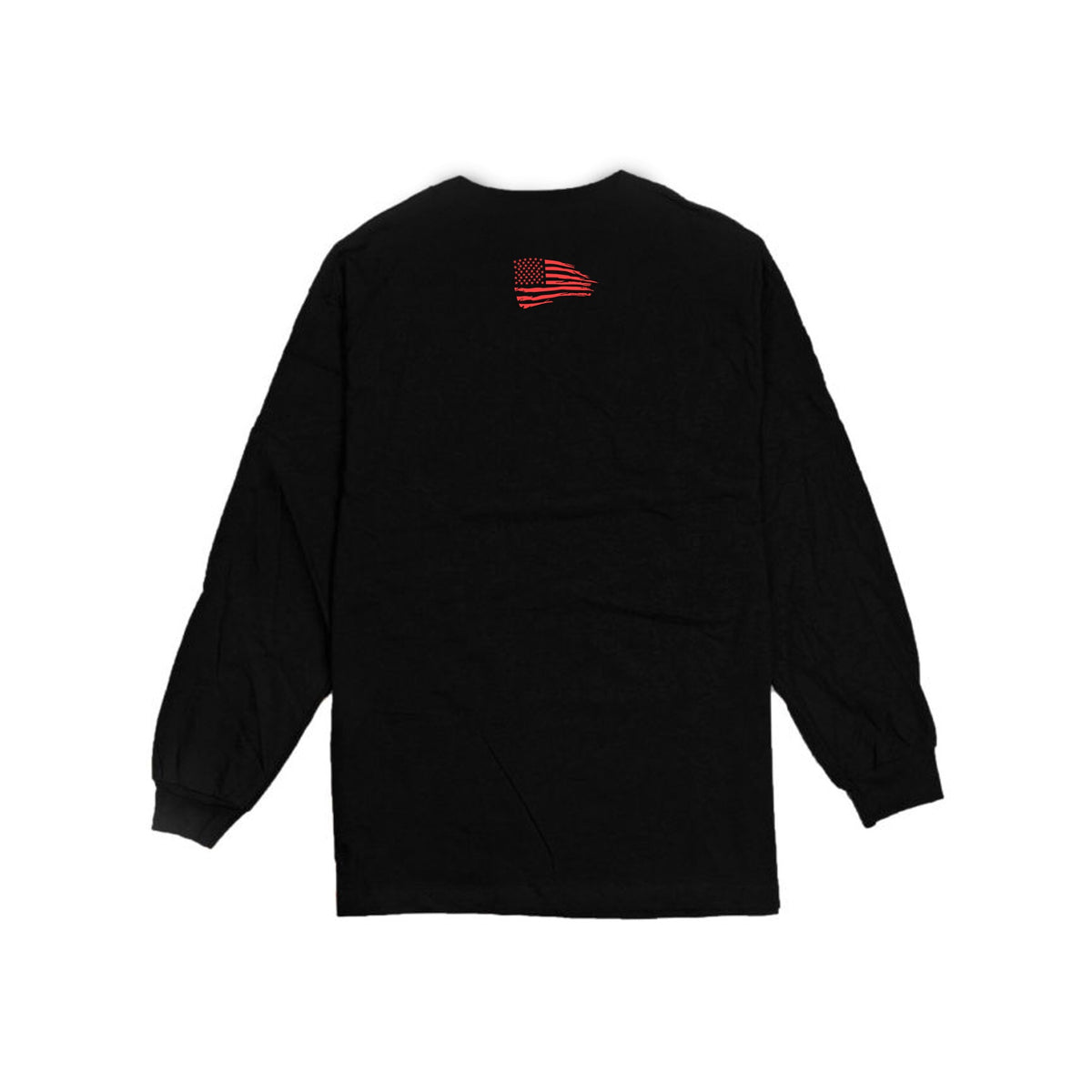 Long Sleeve T-Shirt (Black/Red) Back
