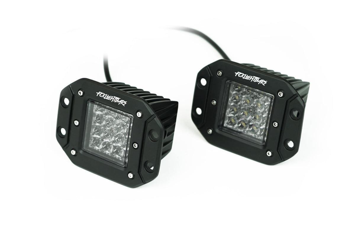 Dual Purpose Chase Flush Mount LED Light Pods in White